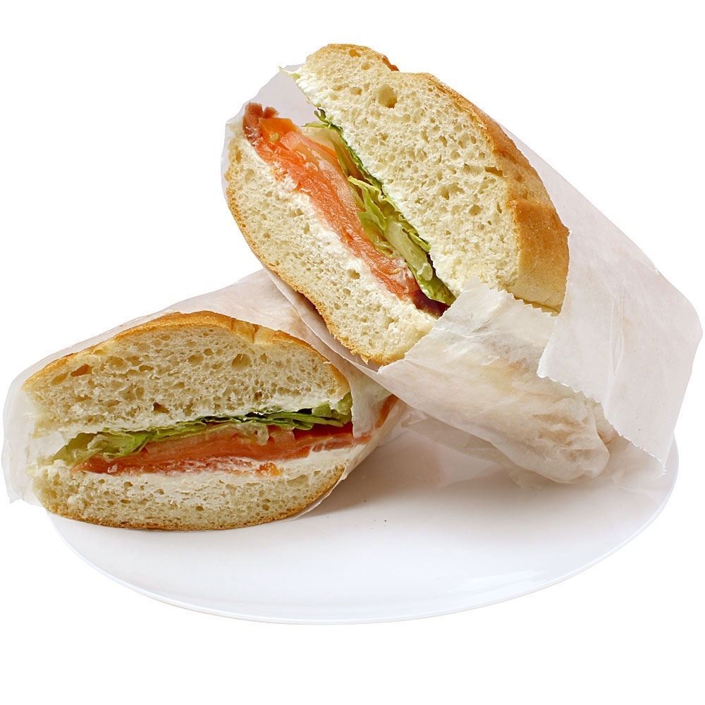 Smoked lox and Cream Cheese Sandwich