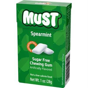 Elite Must Gum Box Spearmint, 1 Oz