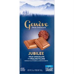 Geneve Milk Chocolate Bar With Nougat, 3.5 Oz