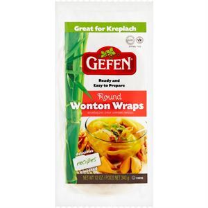 Gefen Round Wonton Wraps, 12 Oz