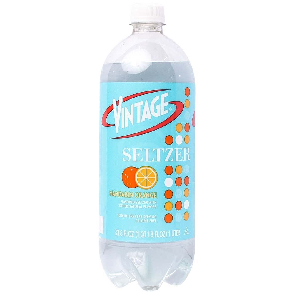 Vintage Seltzer Mandarine Orange, 33.8 Oz