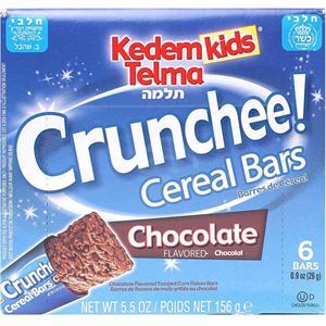 Kedem Crunchee Cereal Bars Chocolate, 6 Bar