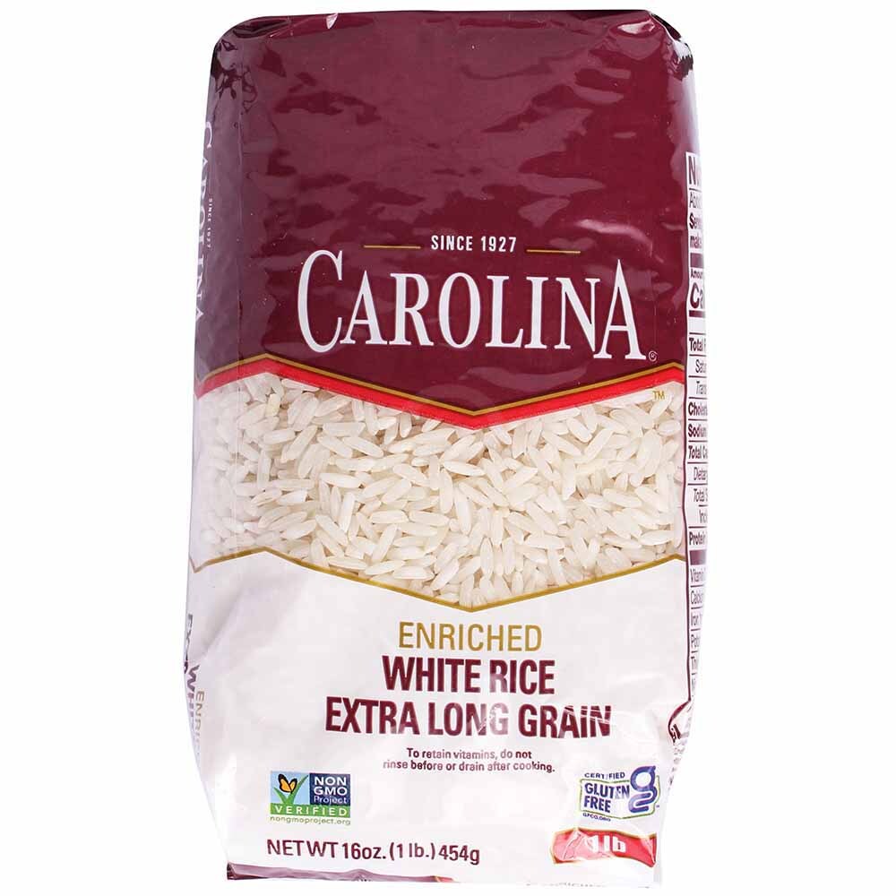 Carolina White Rice Extra Long Grain 1 Lb, 16 Oz