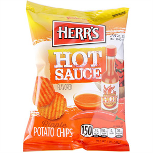 Herr's Potato Chips Hot Sauce, 1 Oz