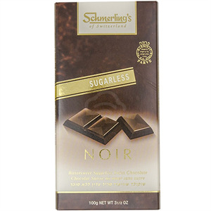 Schmerling's No Sugar Chocolate Noir Bitter, 3.5 Oz