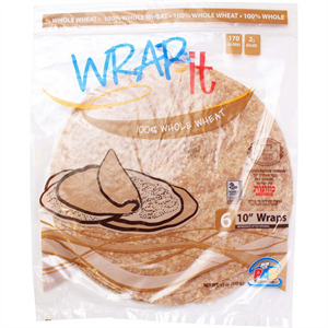 Pas Yisroel Wrap It Wraps Whole Wheat, 13 Oz