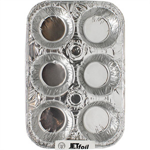 Jetfoil 6 Cavity Alluminum Muffin Pan, 4 Ct