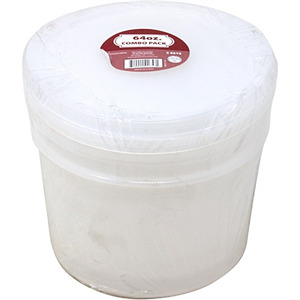 Plastic House 64 Oz Container Combo, 3 Pk