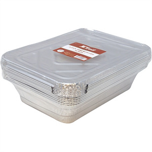 Jet Foil 2.25 Lb Aluminum Pans With Lids, 10 Ct