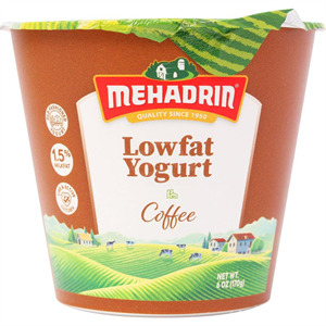 Mehadrin, Lowfat Coffee Yogurt, 6 Oz