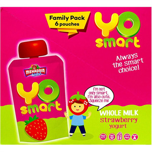 Mehadrin Kids! Yo Smart Strawberry Yogurt, 6 Pk