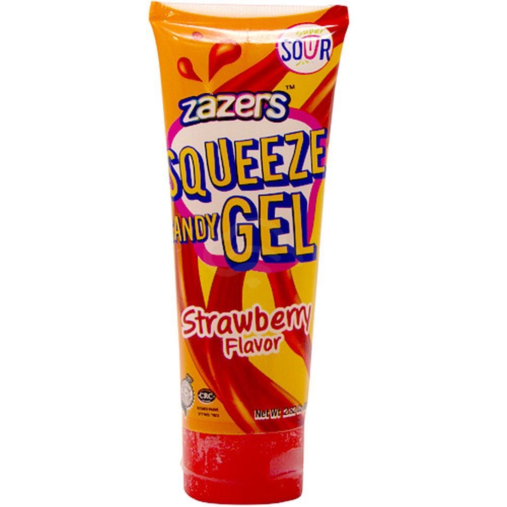 Zazers Squeeze Candy Gel Strawberry, 2.82 Oz