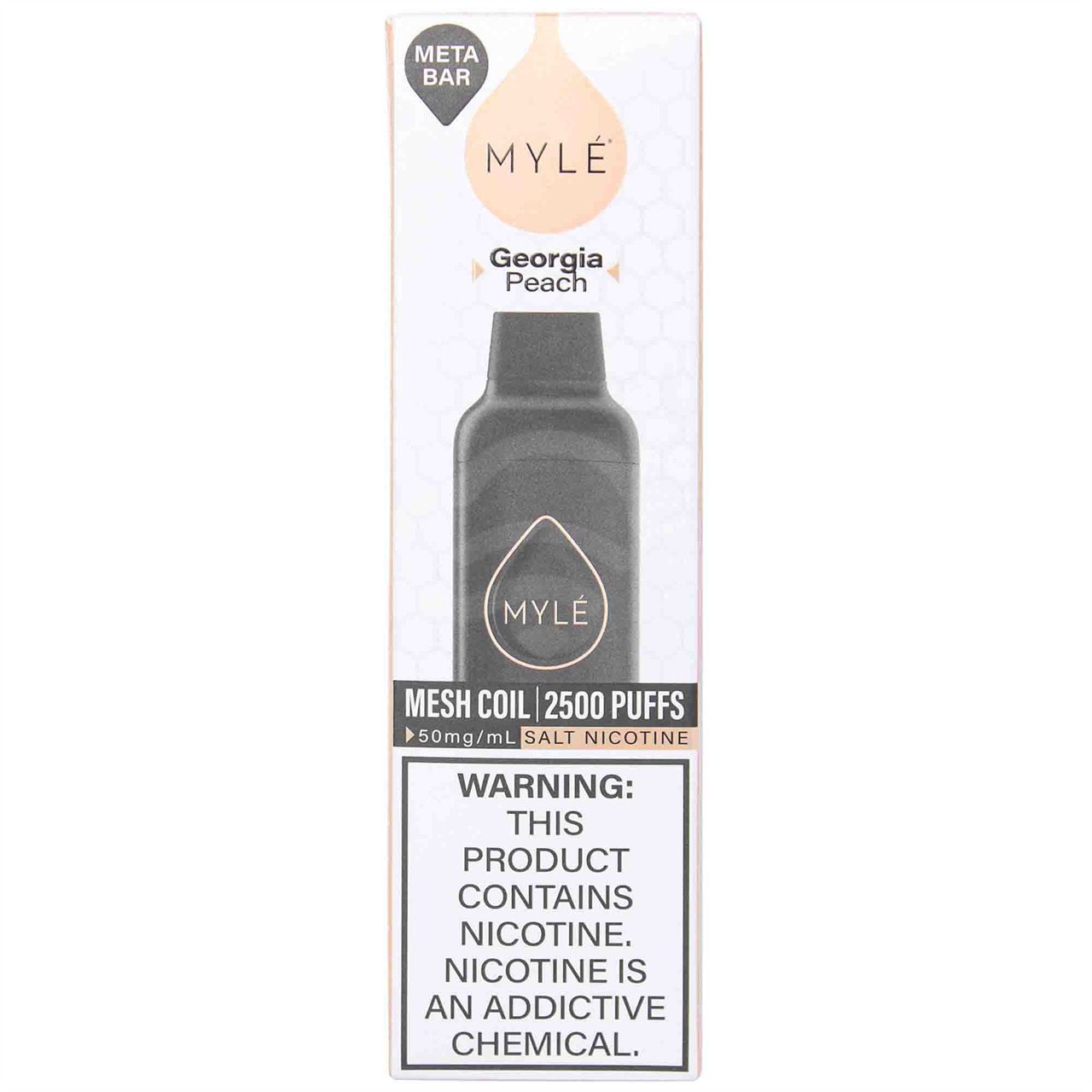 Myle Meta Bar Georgia Peach Vape, 1 Ct, | SuperStopNJ.com: Online 
