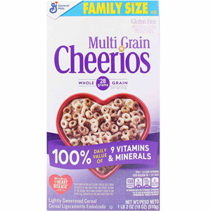 General Mills Mulitgrain Cheerios, 18 Oz