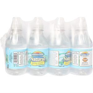 Golden Fluff, Small Water Bottle 8 Pk, 8 Oz