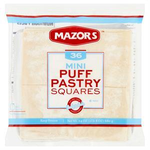 Mazor's Mini Puff Pastry Square, 36 Ct, 24 Oz.