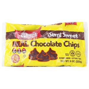 Bloom's Real Semi Sweet Chocolate Chips, 9 Oz