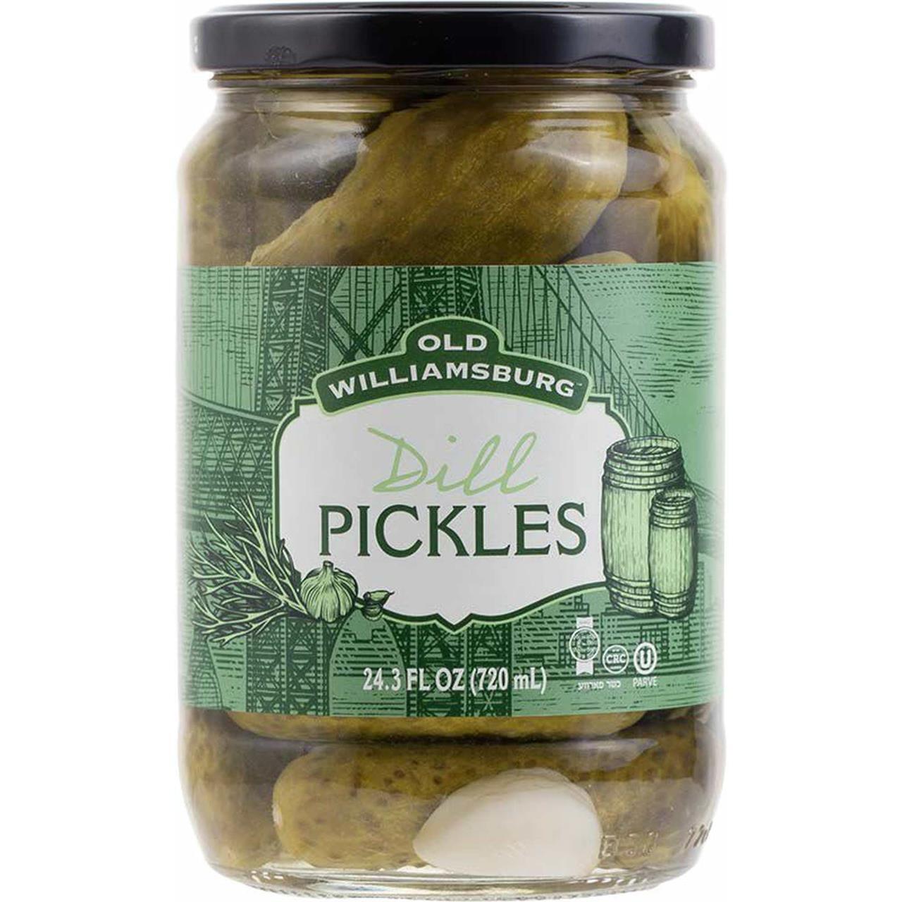 Old Williamsburg Dill Pickles, 24.3 Oz